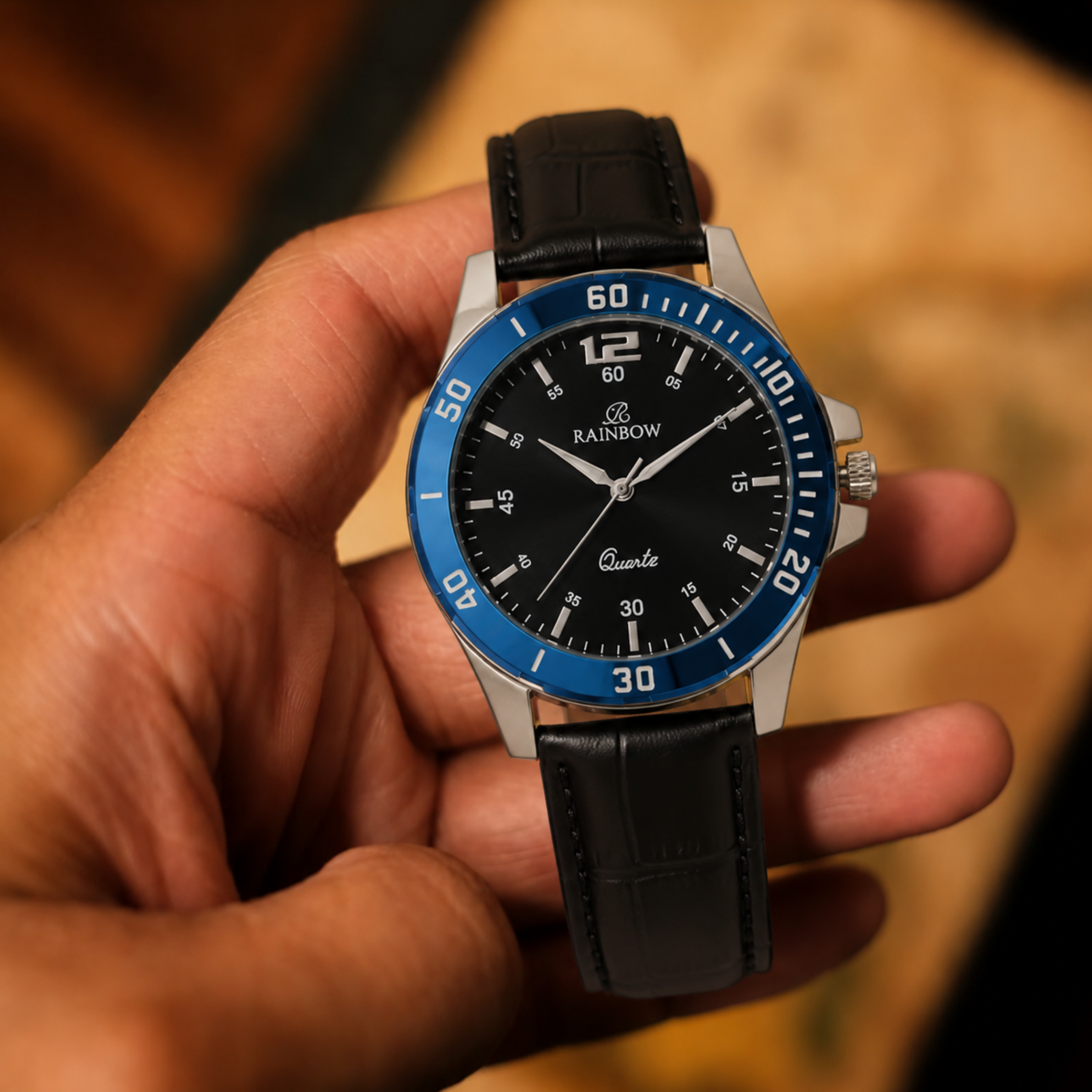 Rainbow Classic Black-Blue Edge Watch