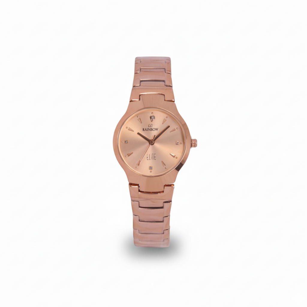 Rainbow Elite Women’s Rose Gold Analog Watch – Premium Rose Gold Dial