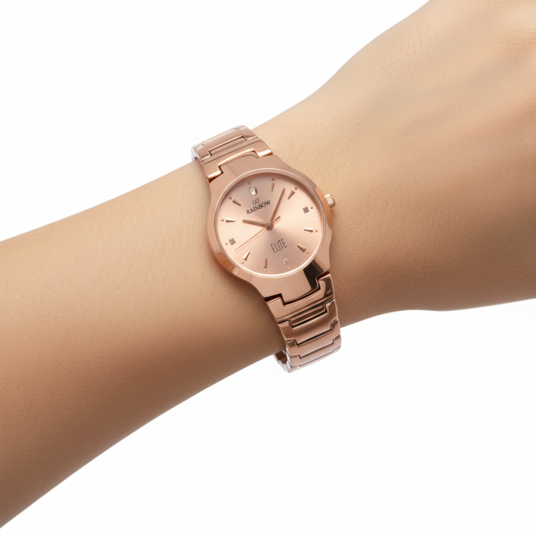 Rainbow Elite Women’s Rose Gold Analog Watch – Premium Rose Gold Dial