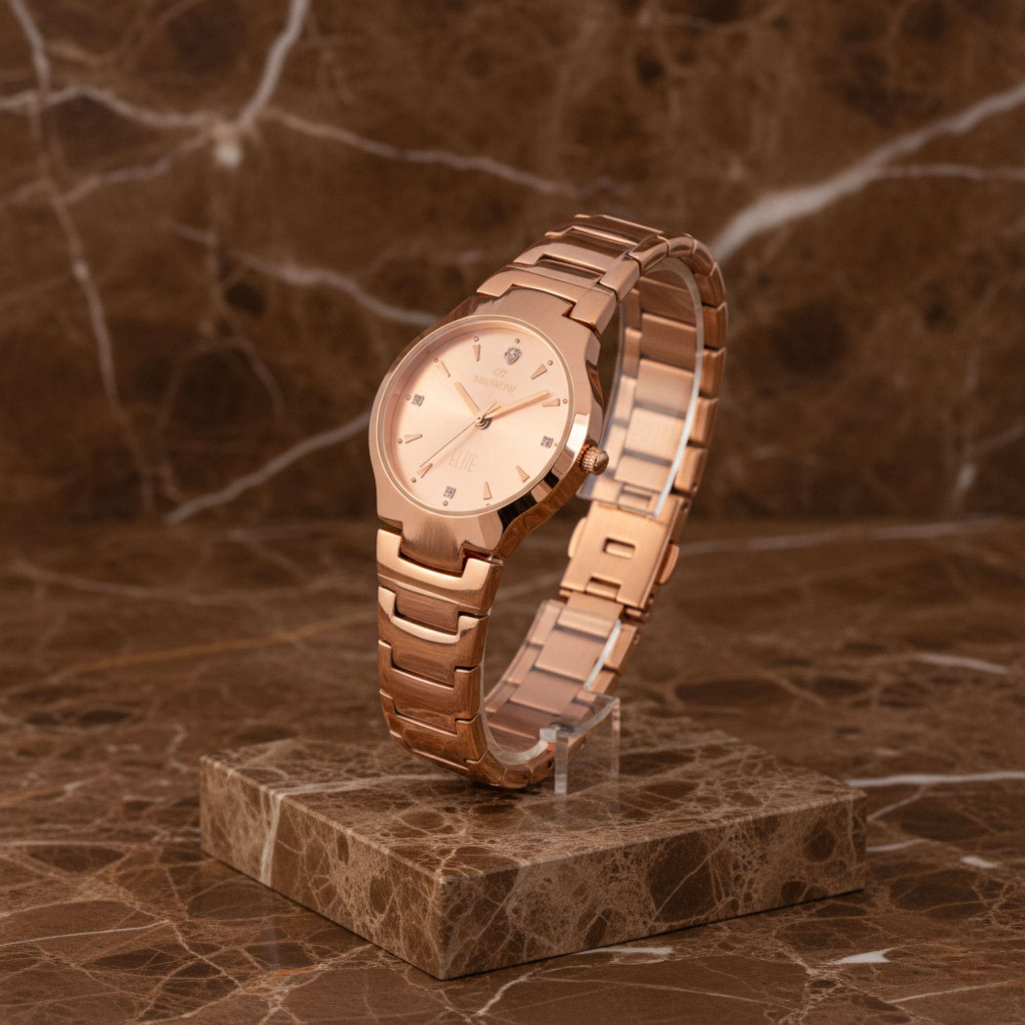 Rainbow Elite Women’s Rose Gold Analog Watch – Premium Rose Gold Dial