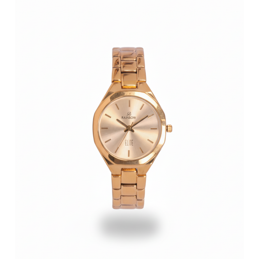 Rainbow Elite Women’s Gold Stainless Steel Watch