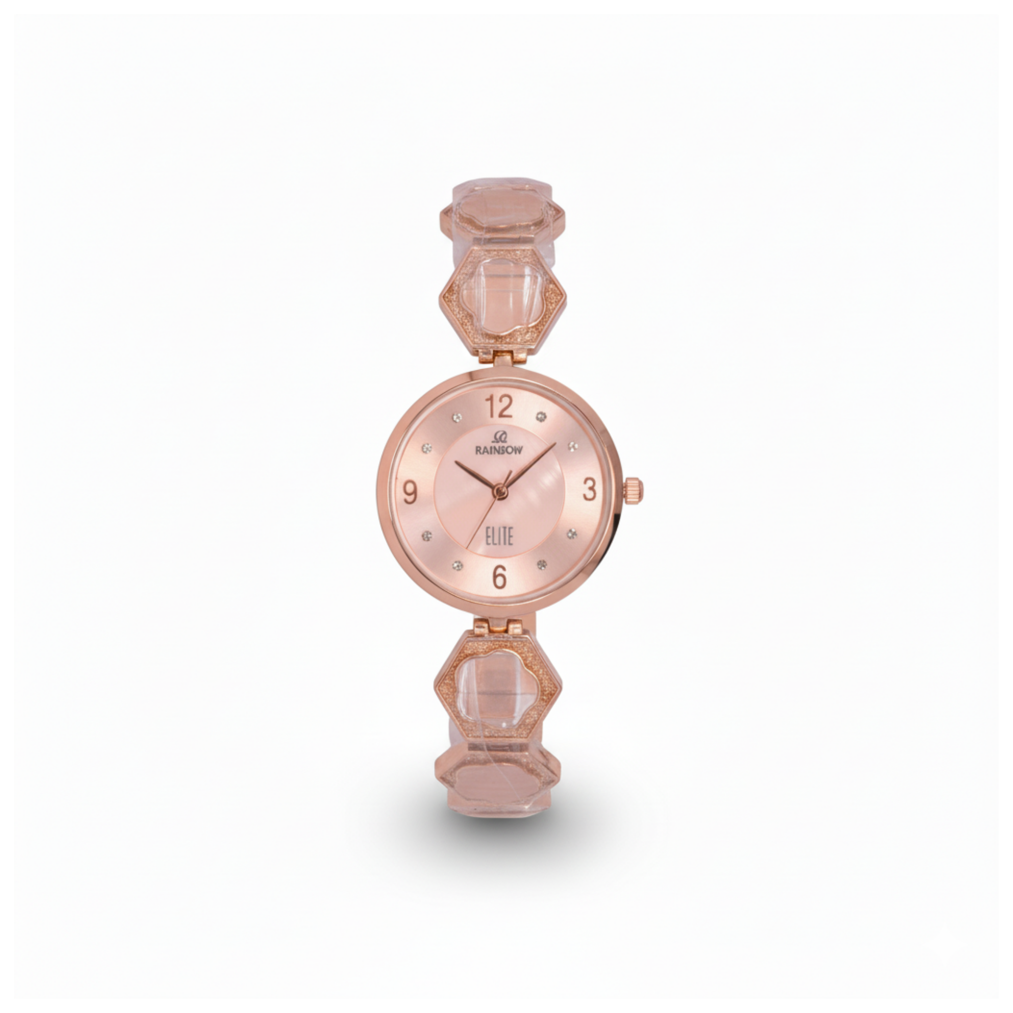 Rainbow Elite Women’s Watch – Rose Gold with Pink Dial