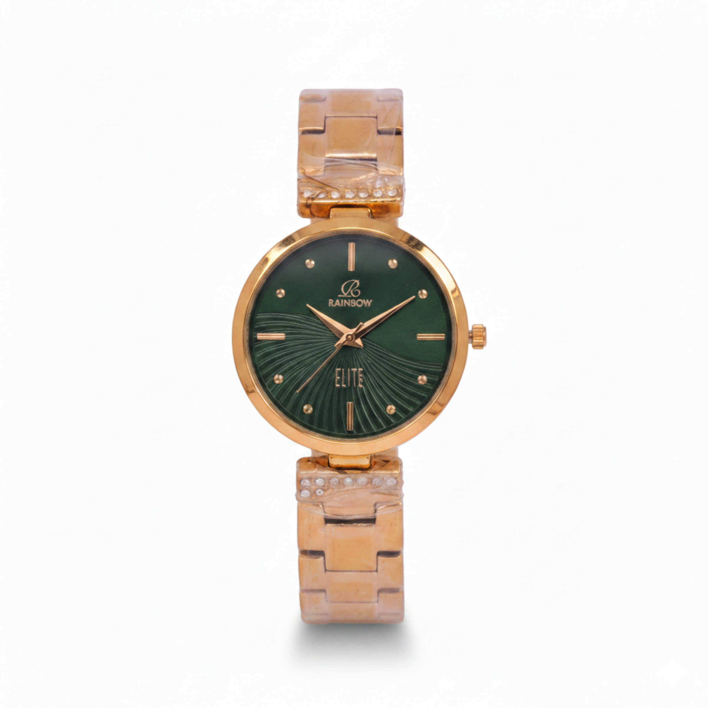Rainbow Elite Women’s Green Dial Rose Gold Watch