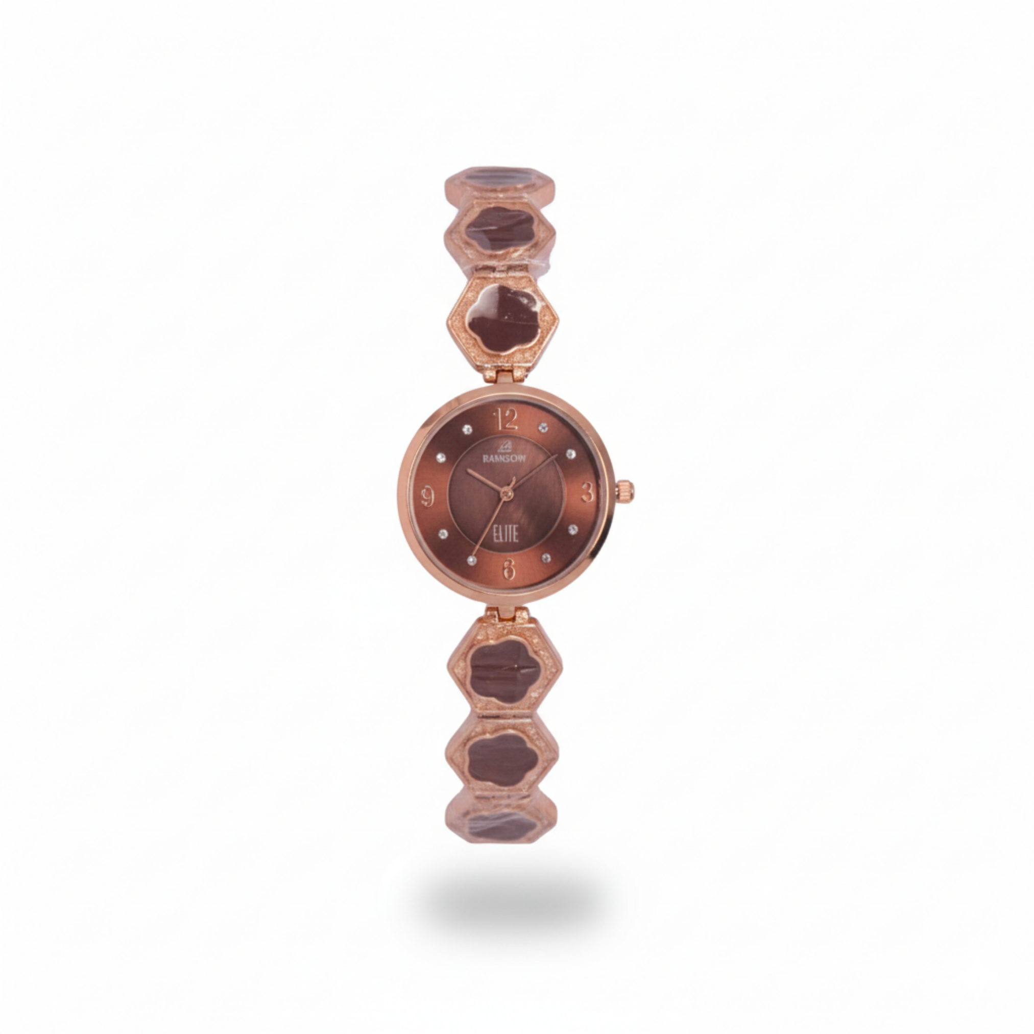 Rainbow Elite Women’s Watch – Rose Gold with Brown Dial
