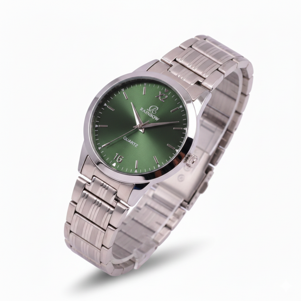 Rainbow Classic – Green Dial Stainless Steel Watch