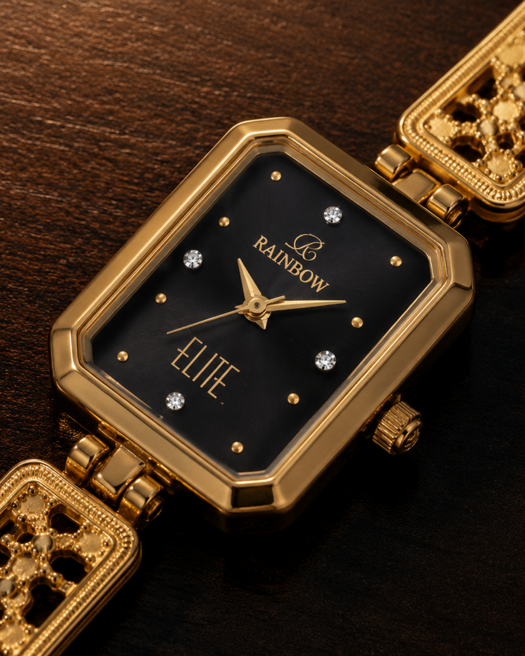 Rainbow Elite Women’s Premium Rectangular Watch