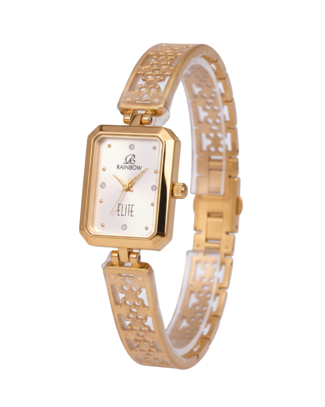 Rainbow Elite Women’s Mesh Strap Pearl Dial Watch