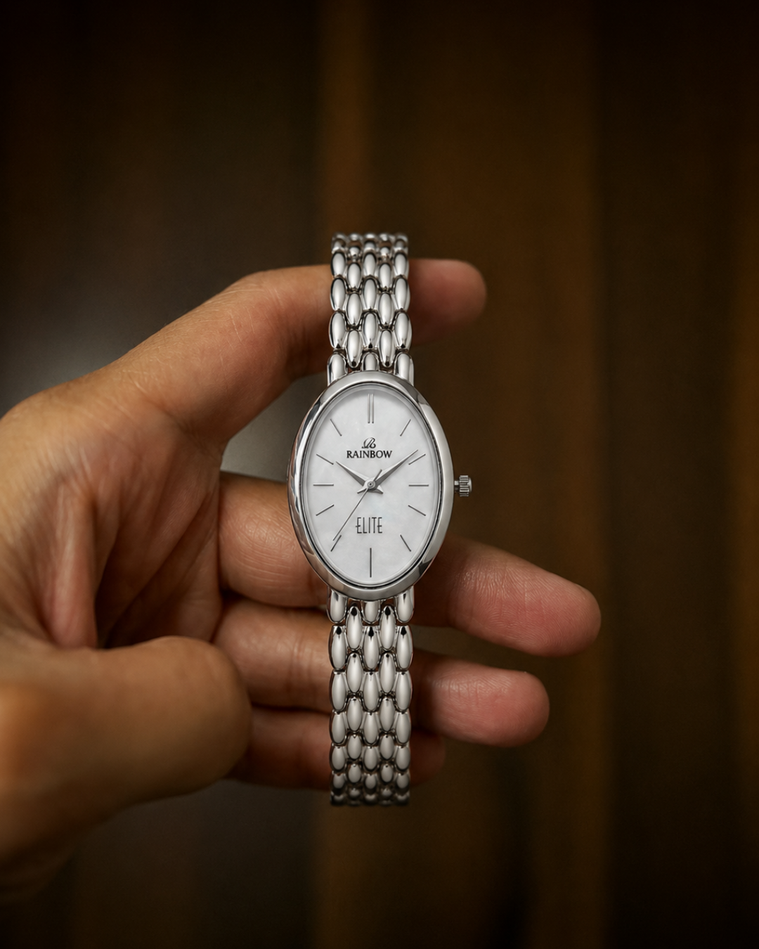 Rainbow Classic Elite – Silver Oval Dial Women’s Watch