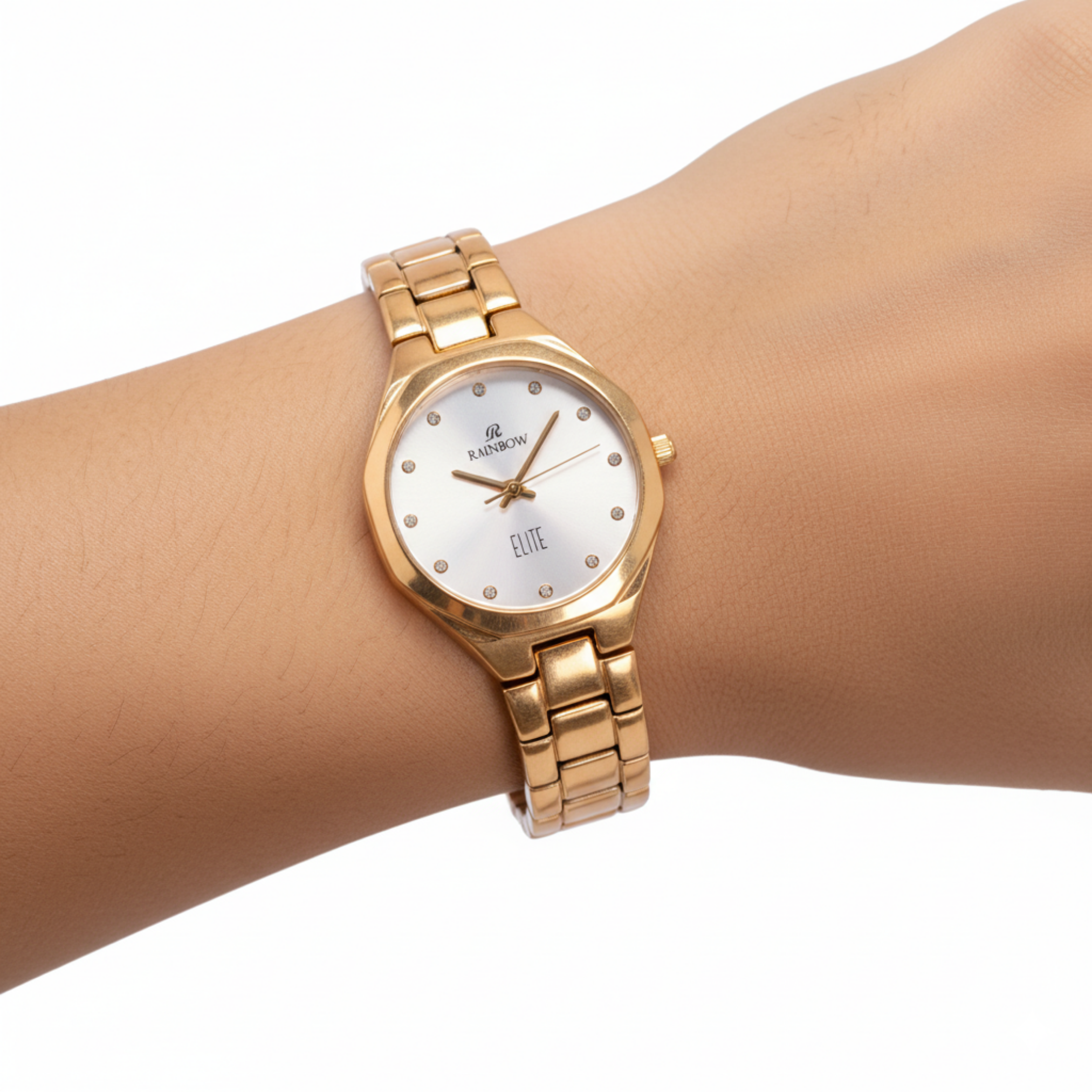 Rainbow Elite Women’s Gold Analog Watch
