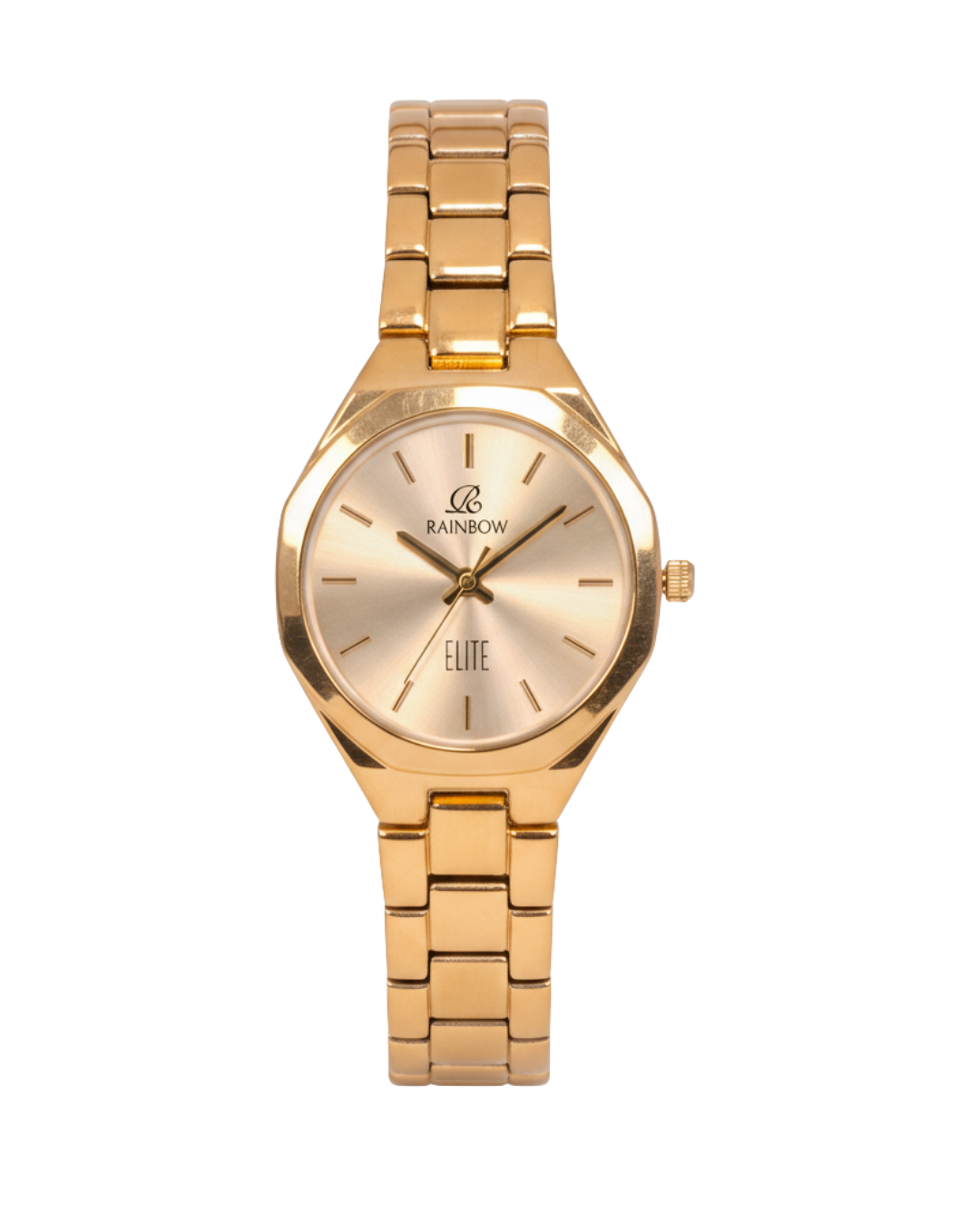 Rainbow Elite Women’s Gold Stainless Steel Watch