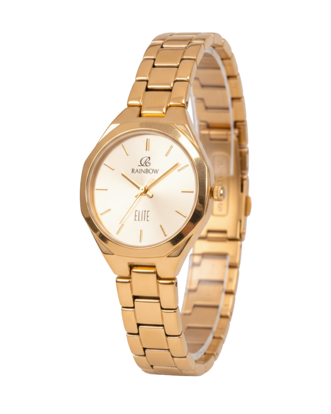Rainbow Elite Women’s Gold Stainless Steel Watch