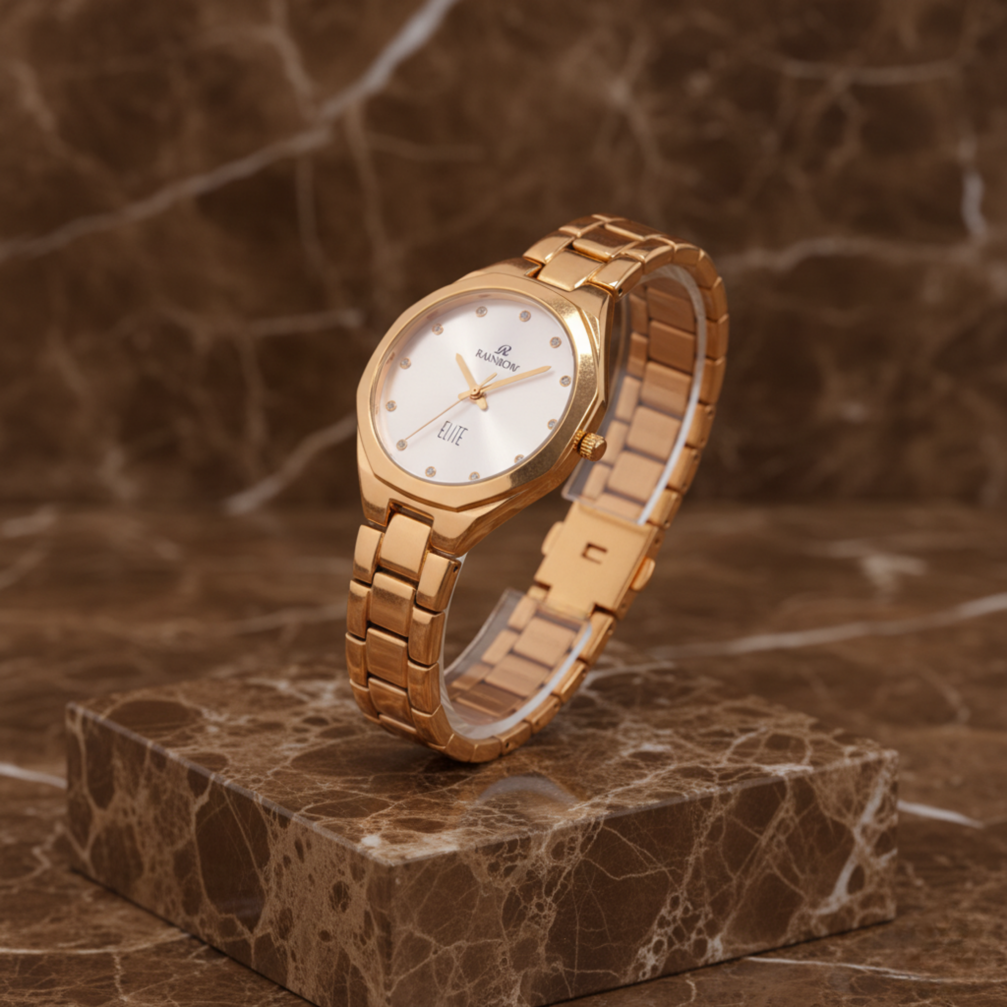 Rainbow Elite Women’s Gold Analog Watch