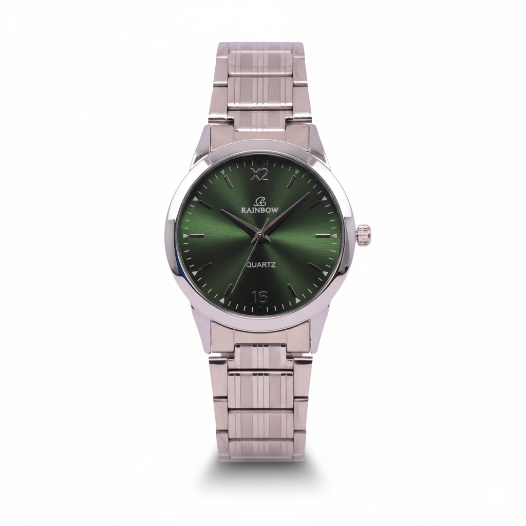 Rainbow Classic – Green Dial Stainless Steel Watch