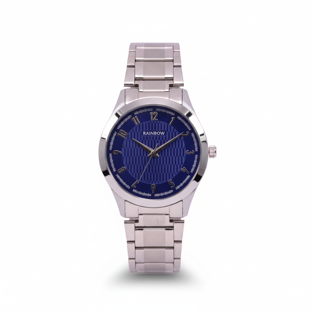 Rainbow Classic Blue Dial Stainless Steel Watch