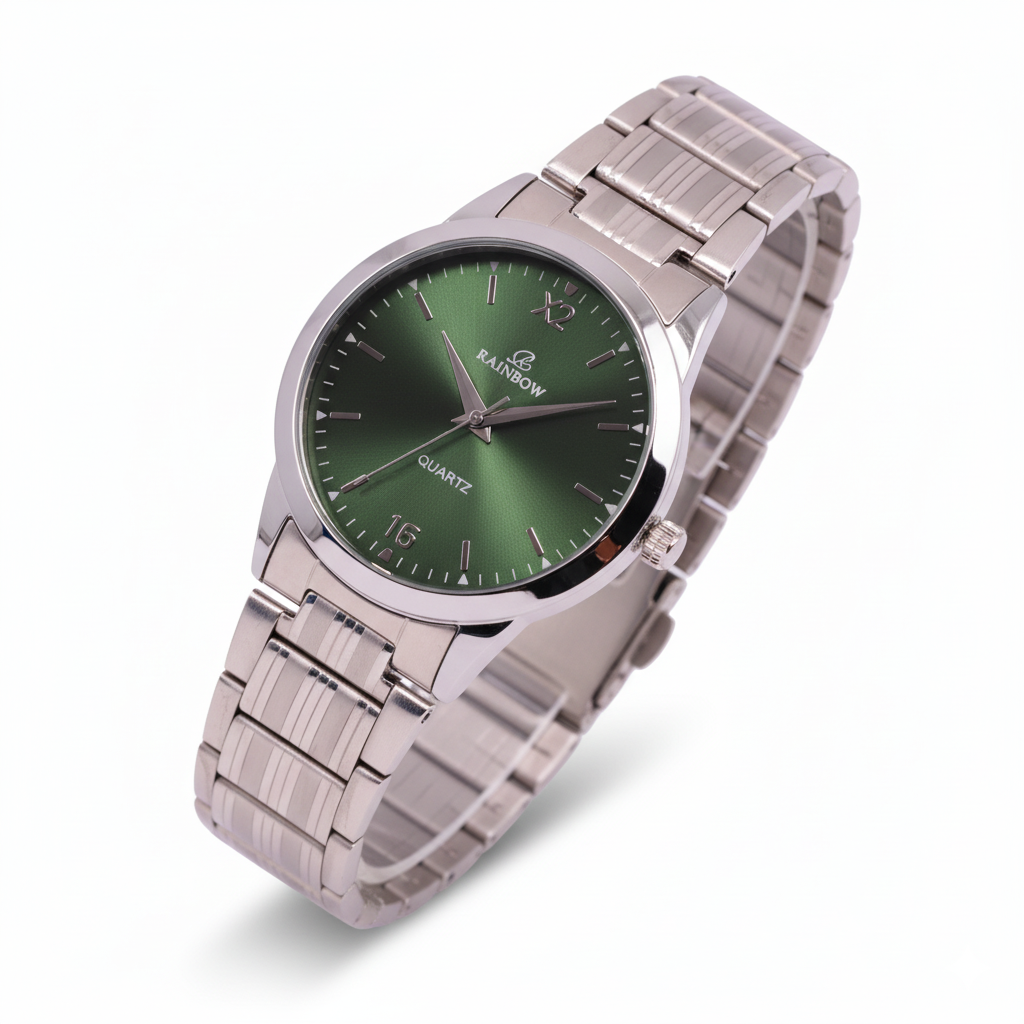 Rainbow Classic – Green Dial Stainless Steel Watch